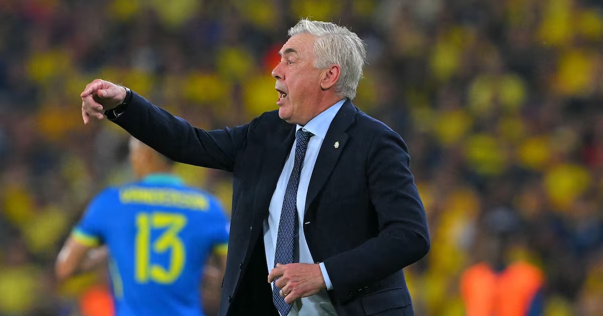 Carlo Ancelotti lidera lista dos técnicos de seleções mais bem pagos do mundo em 2025