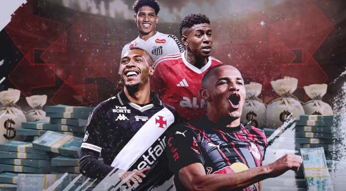 Clubes da Série A ultrapassam R$ 1 bilhão em vendas de jogadores; Vasco lidera ranking Clubes da Série A ultrapassam R$ 1 bilhão