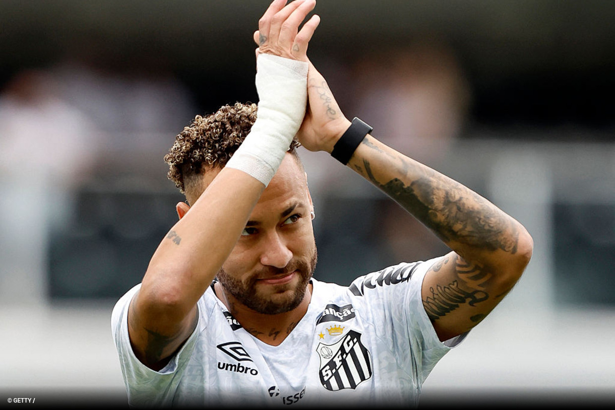 Neymar renova com o Santos até 2026