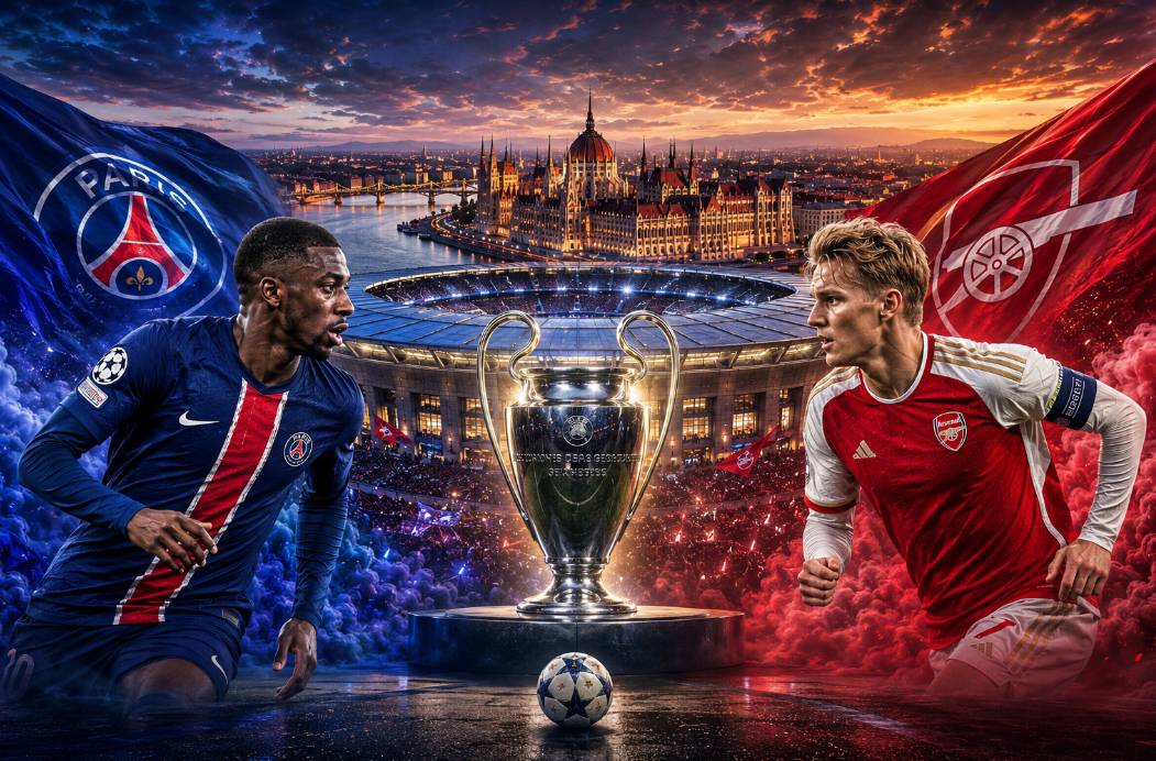 Arsenal e PSG decidem a Champions League em Budapeste