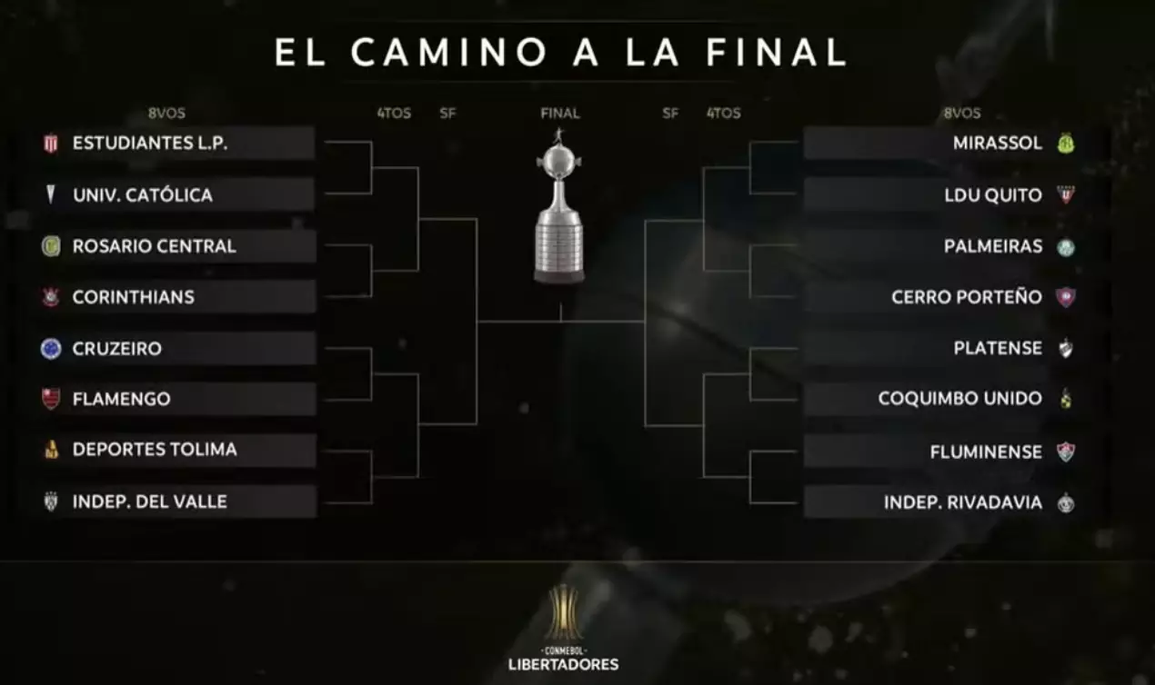 Libertadores define oitavas de final com Cruzeiro x Flamengo, Palmeiras contra Cerro e Corinthians