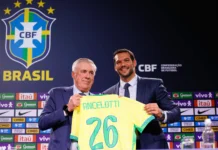 Presidente da CBF afirma que Ancelotti convocará a Seleção para a Copa com contrato renovado Presidente da CBF afirma que Ancelotti convocará a Seleção para a Copa com contrato renovado