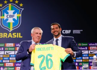 Presidente da CBF afirma que Ancelotti convocará a Seleção para a Copa com contrato renovado Presidente da CBF afirma que Ancelotti convocará a Seleção para a Copa com contrato renovado
