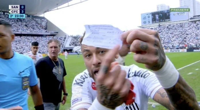 Santos aciona STJD e pede anulação de partida após substituição envolvendo Neymar Santos aciona STJD e pede anulação de partida