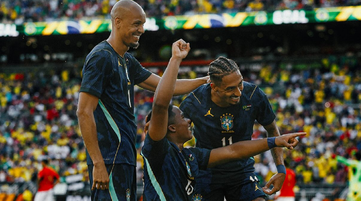 Endrick decide, Brasil vence o Egito e encerra preparação para a Copa