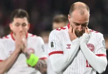 Eriksen desmaia durante amistoso entre Dinamarca e Ucrânia e gera momentos de tensão às vésperas da Copa do Mundo Eriksen desmaia durante amistoso entre Dinamarca e Ucrânia