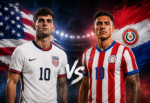 Estados Unidos goleiam Paraguai por 4 a 1 com show de Balogun e assumem liderança do Grupo D Estados Unidos goleiam Paraguai por 4 a 1 com show de Balogun