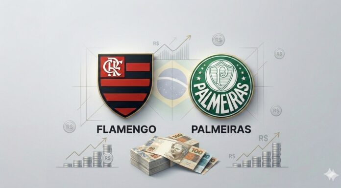 Flamengo lidera ranking de receitas do futebol brasileiro; Palmeiras e Botafogo completam o pódio Flamengo lidera ranking de receitas do futebol brasileiro