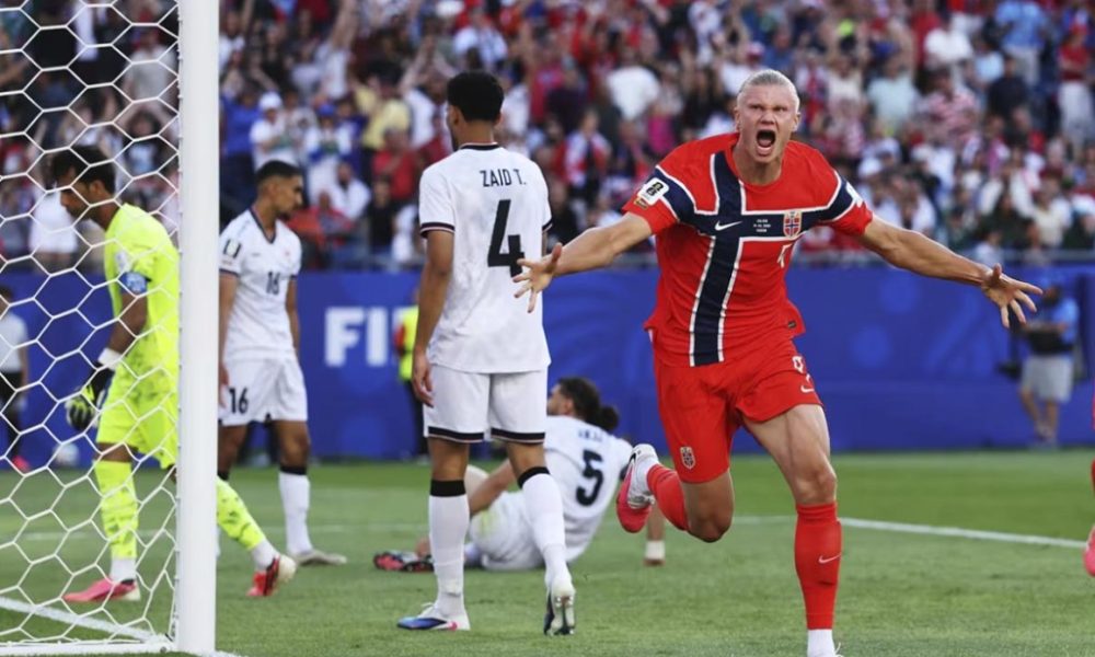 Haaland brilha, Noruega goleia o Iraque e assume protagonismo no Grupo I da Copa do Mundo