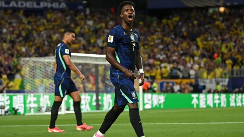 Vini Jr brilha, Brasil vence o Haiti e assume a liderança do Grupo C na Copa do Mundo